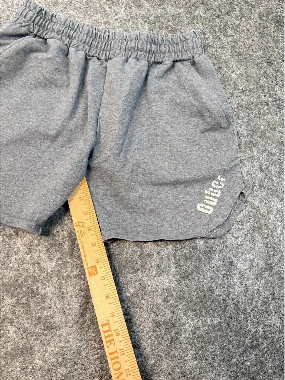 Ouber Workout Better Men’s Gray Athletic Sweat Shorts Drawstring Size Small